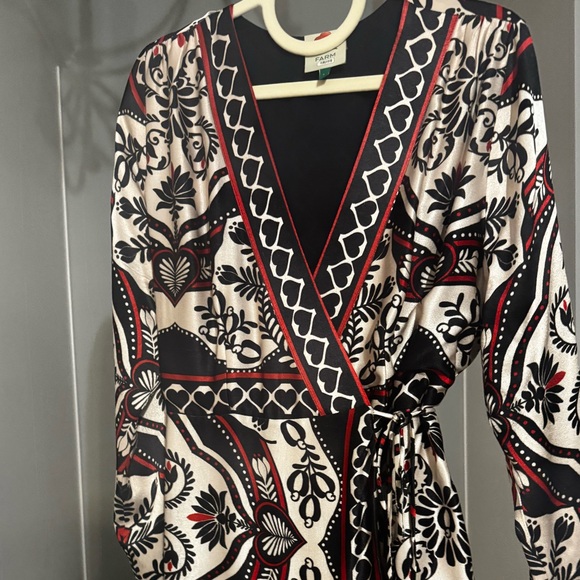 FARM Rio Black and Red Patterned Mini Dress - Picture 6 of 13